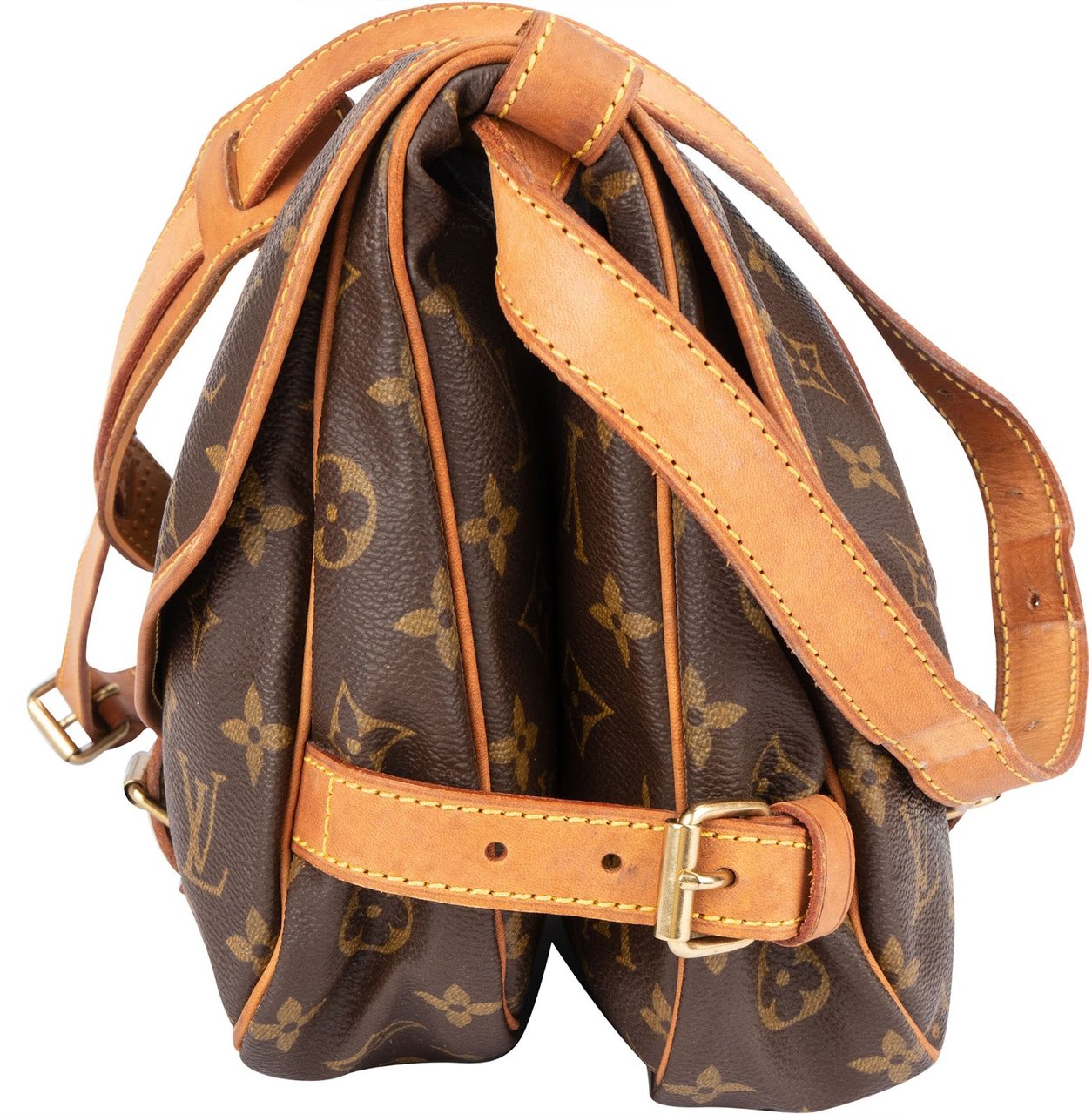 Louis Vuitton Louis Vuitton Monogram Canvas Saumur 30 Crossbody Bag Bruin
