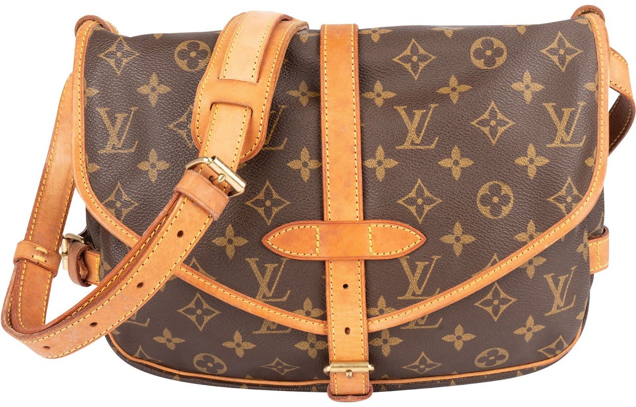 Louis Vuitton Louis Vuitton Monogram Canvas Saumur 30 Crossbody Bag Bruin