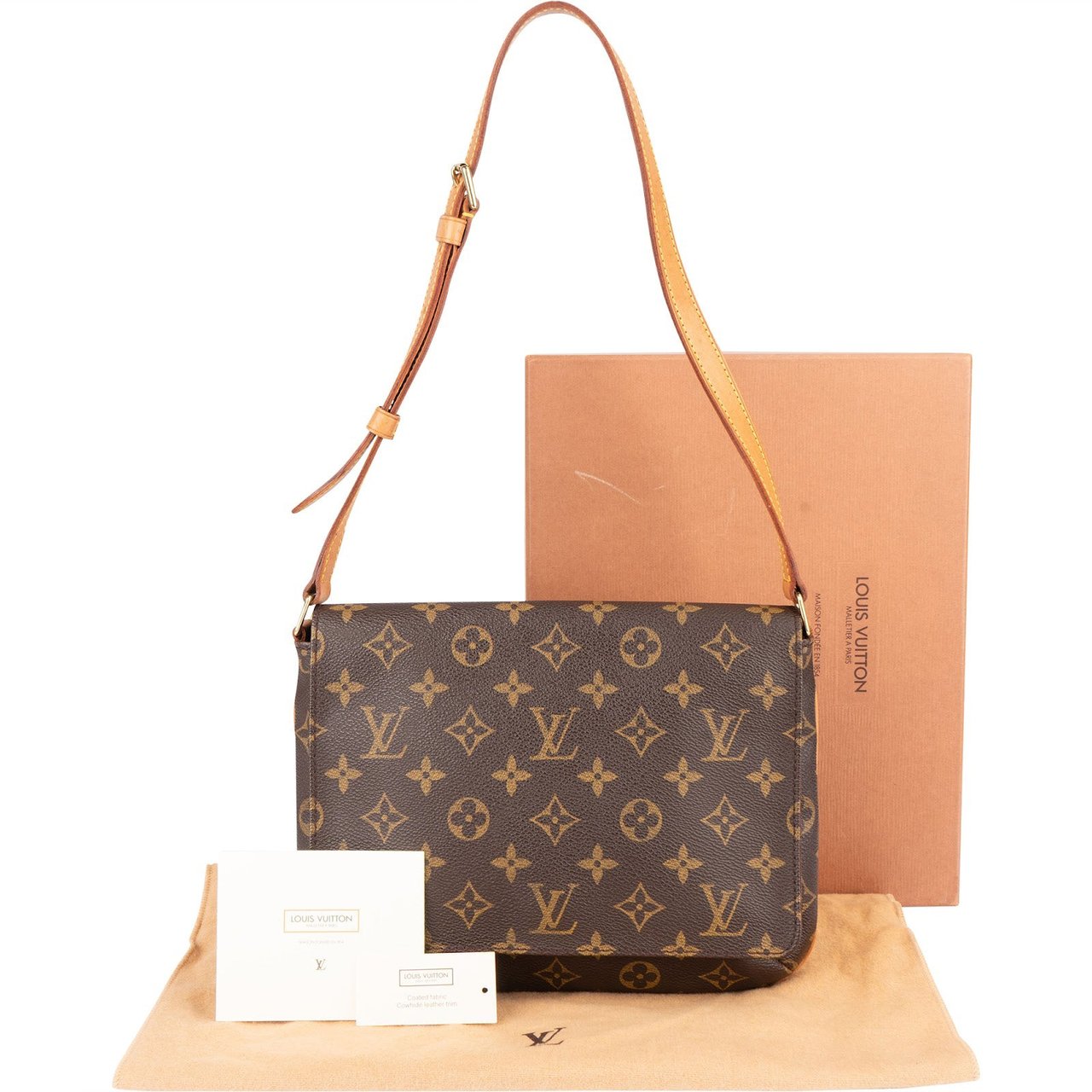 Louis Vuitton Louis Vuitton Monogram Canvas Musette Tango Shoulder Bag Bruin