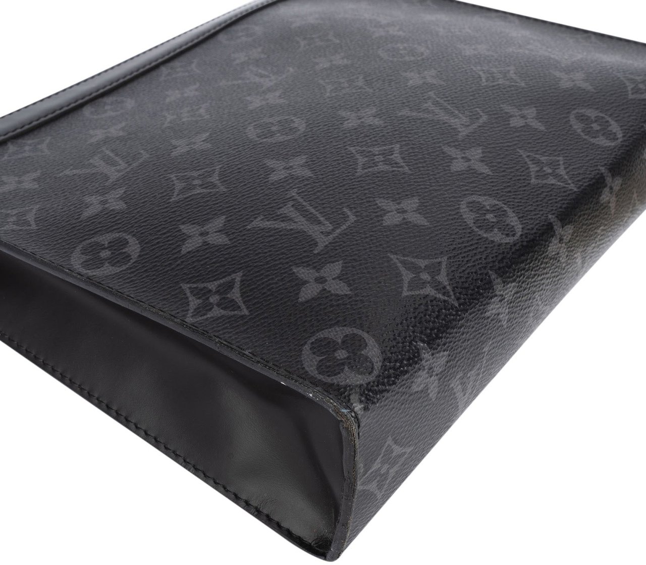 Louis Vuitton Louis Vuitton Monogram Eclipse Canvas Pochette Voyage Clutch Zwart