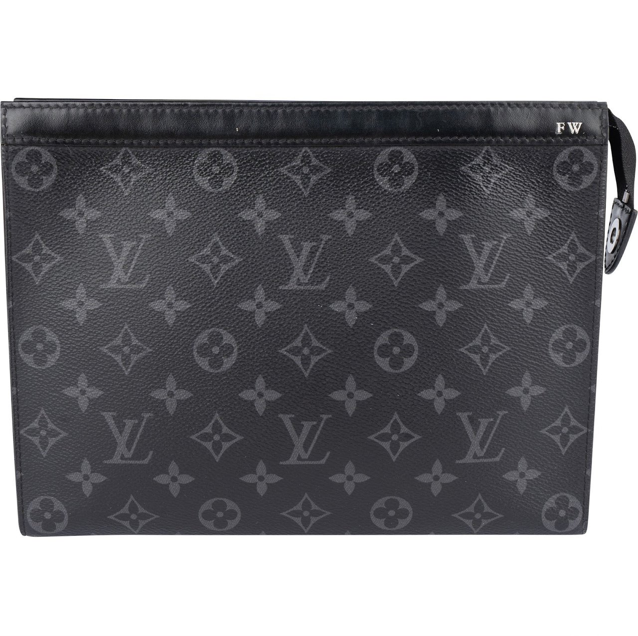 Louis Vuitton Louis Vuitton Monogram Eclipse Canvas Pochette Voyage Clutch Zwart
