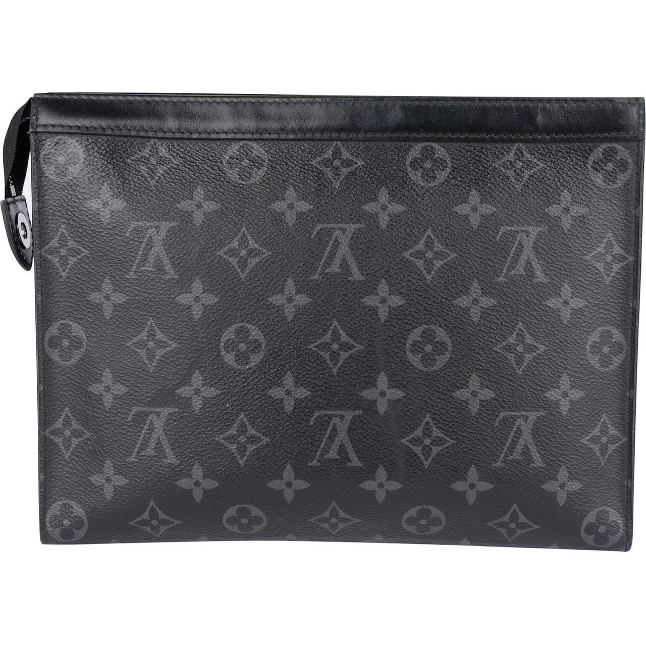 Louis Vuitton Louis Vuitton Monogram Eclipse Canvas Pochette Voyage Clutch Zwart