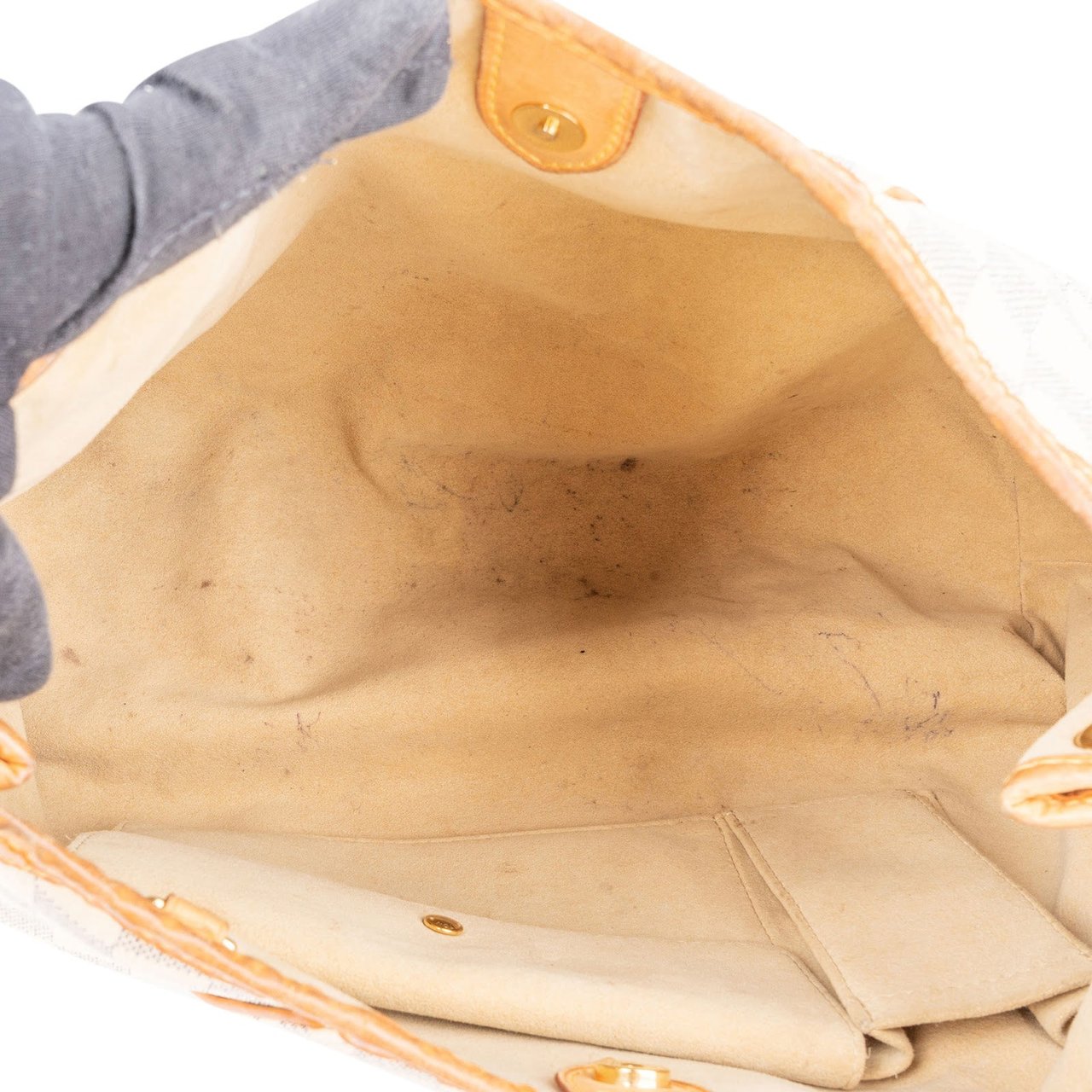 Louis Vuitton Louis Vuitton Monogram Damier Azur Canvas Galliera PM Shoulder Bag Wit