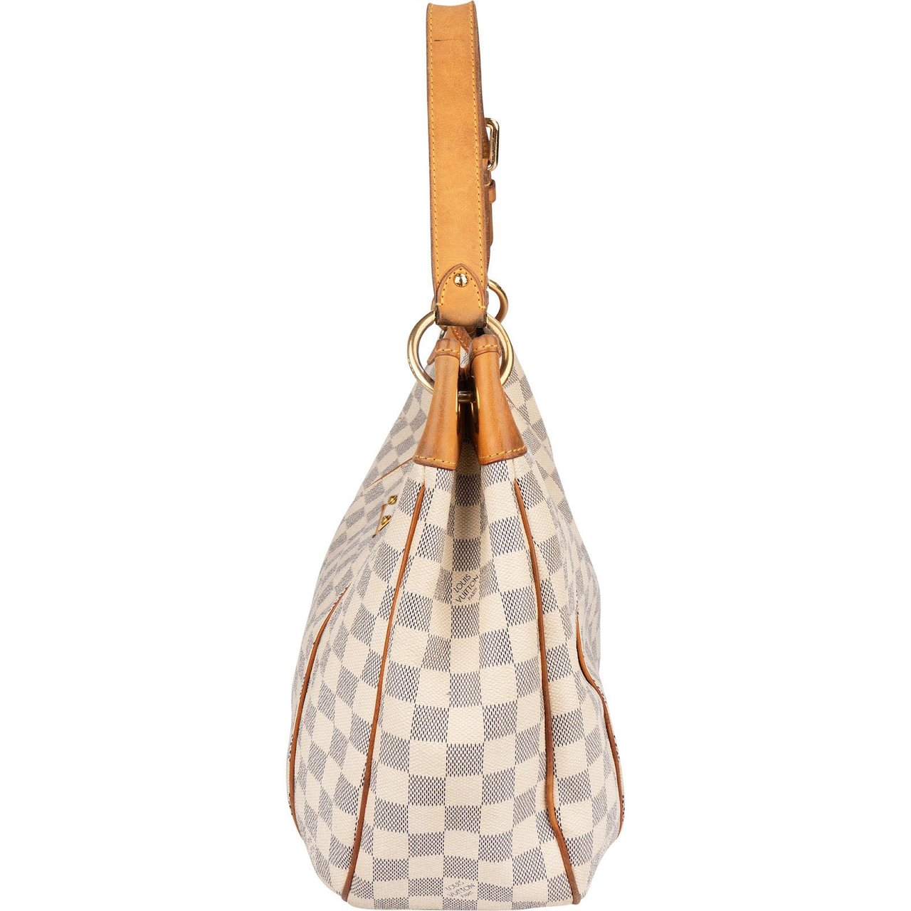 Louis Vuitton Monogram Damier Azur Canvas Galliera PM Shoulder Bag Wit