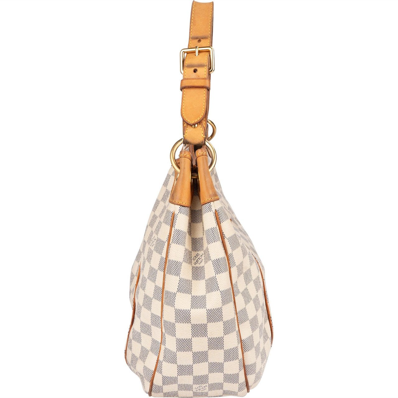 Louis Vuitton Monogram Damier Azur Canvas Galliera PM Shoulder Bag Wit