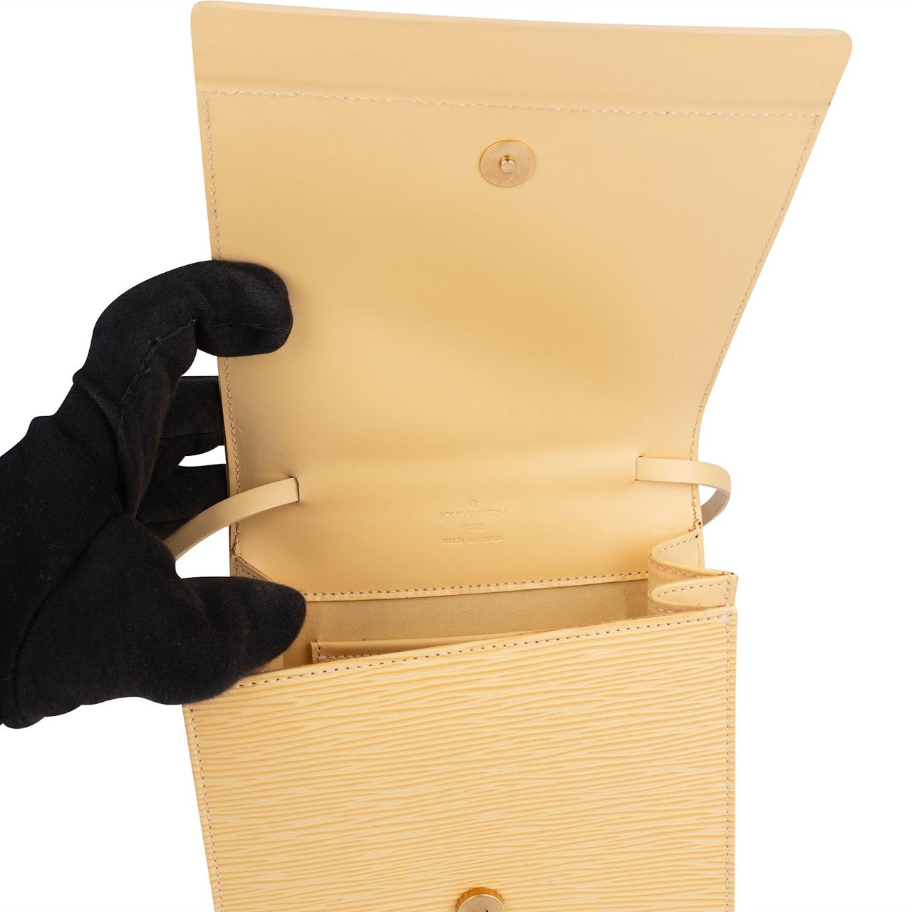 Louis Vuitton Louis Vuitton Vanille Epi Leather Honfleur Shoulder Bag Beige