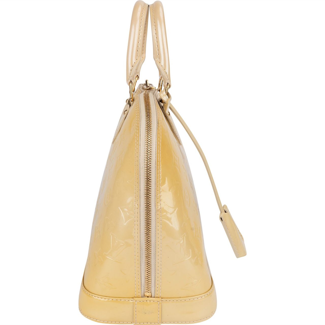 Louis Vuitton Louis Vuitton Monogram Vernis Alma PM Handbag Geel