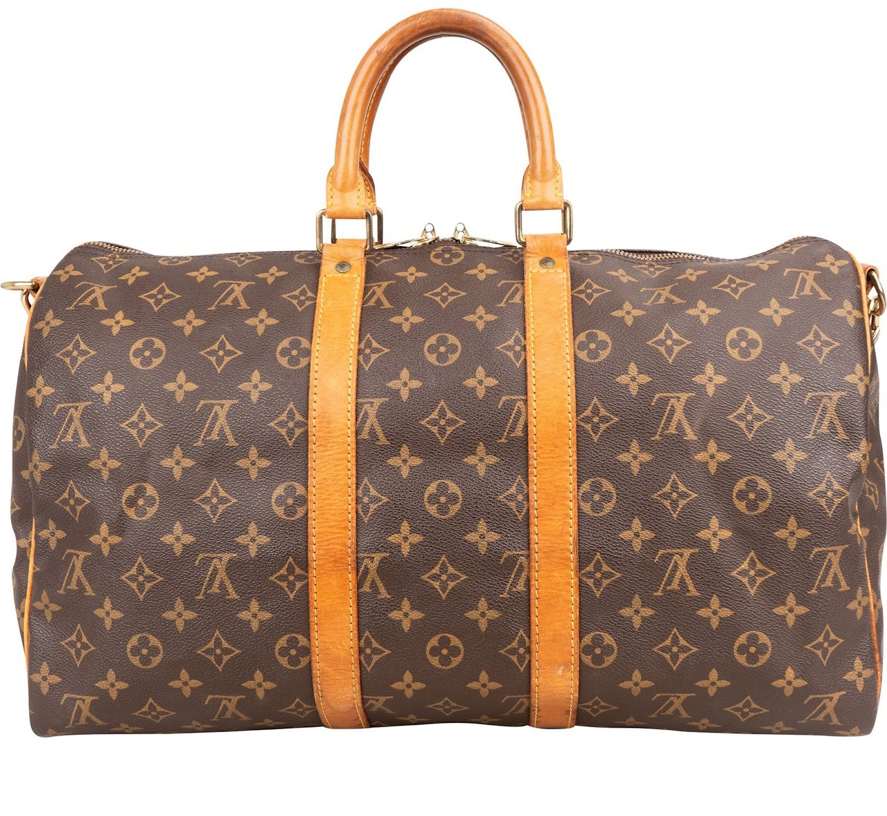 Louis Vuitton Louis Vuitton Monogram Canvas Keepall 45 Bandoulière Travel Bag Bruin
