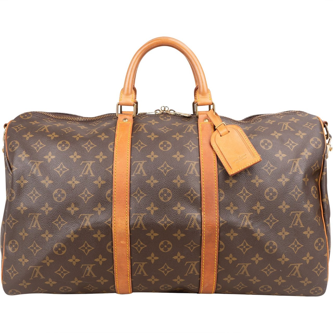 Louis Vuitton Louis Vuitton Monogram Canvas Keepall 50 Bandoulière Travel Bag Bruin