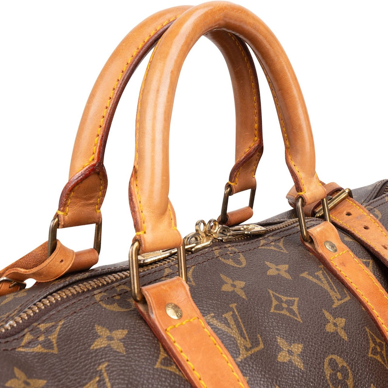 Louis Vuitton Louis Vuitton Monogram Canvas Keepall 50 Bandoulière Travel Bag Bruin