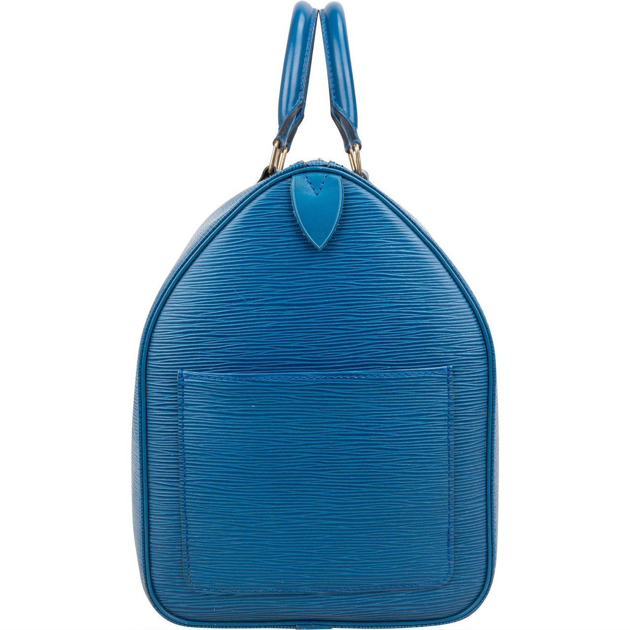 Louis Vuitton Louis Vuitton Blue Epi Leather Keepall 45 Travel Bag Blauw