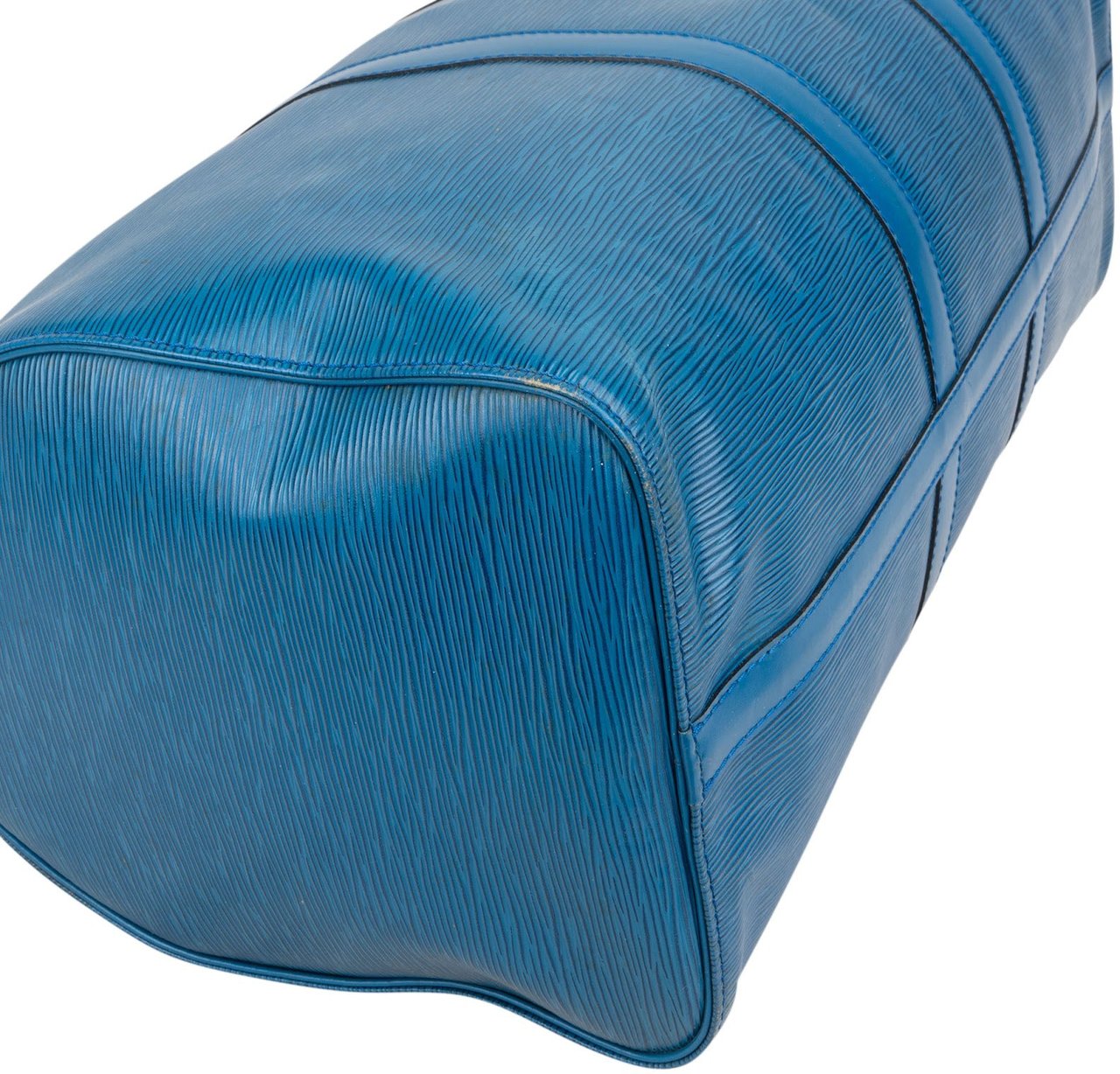 Louis Vuitton Louis Vuitton Blue Epi Leather Keepall 45 Travel Bag Blauw