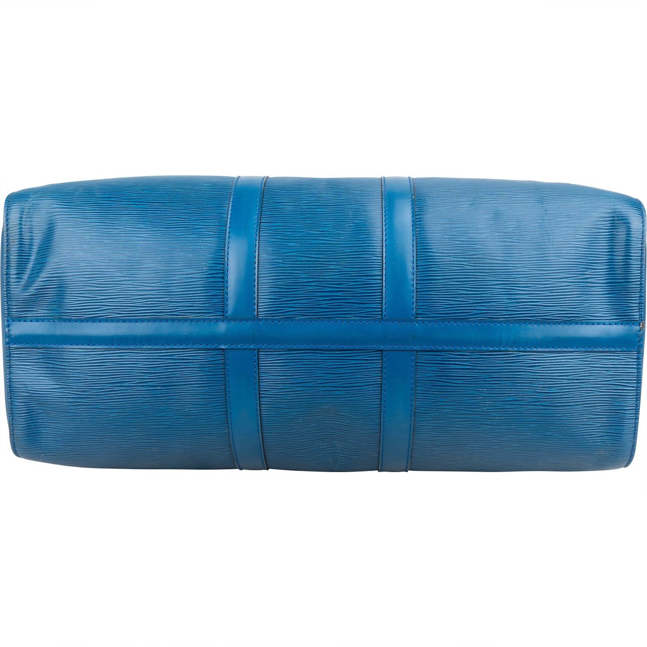 Louis Vuitton Louis Vuitton Blue Epi Leather Keepall 45 Travel Bag Blauw