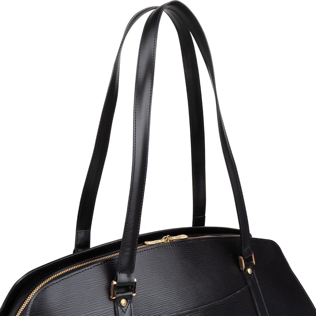 Louis Vuitton Louis Vuitton Noir Epi Leather Solferino GM Weekender Shoulder Bag Zwart