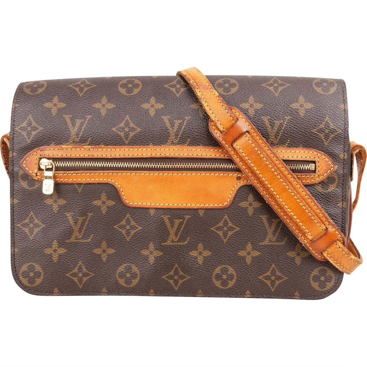 Louis Vuitton Louis Vuitton Monogram Canvas Saint Germain GM Crossbody Bag Bruin
