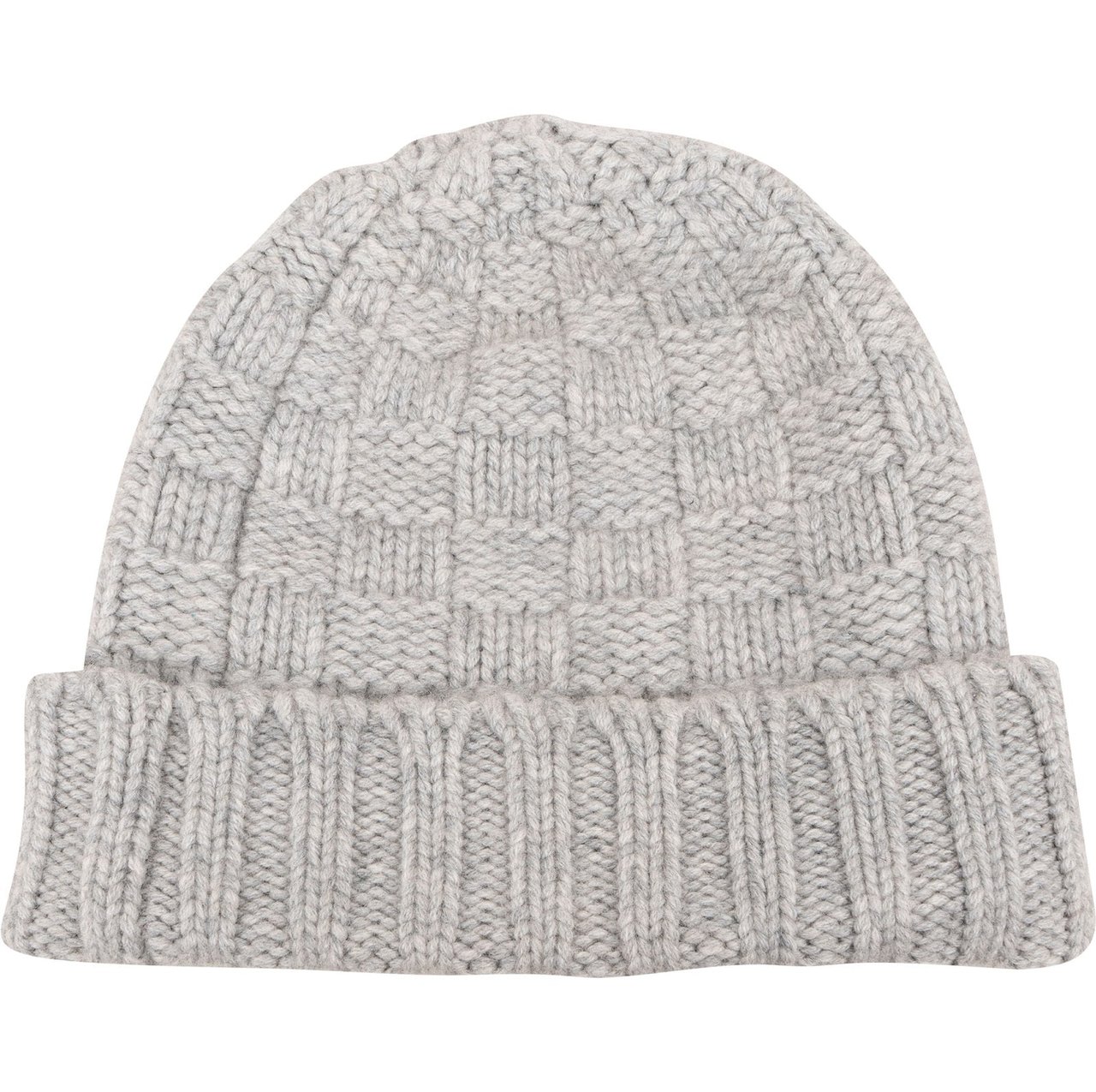 Louis Vuitton Louis Vuitton Grey Cashmere Damier Beanie Donkergrijs