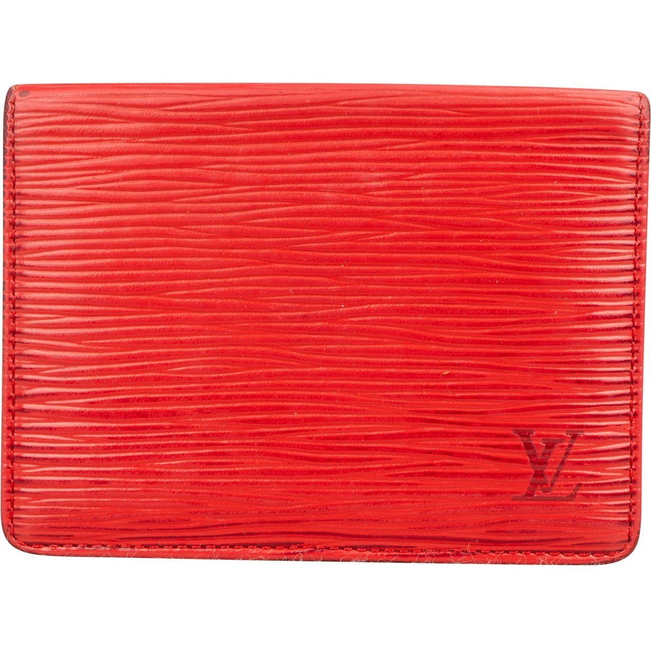 Louis Vuitton Louis Vuitton Red Epi Leather Cardholder Rood