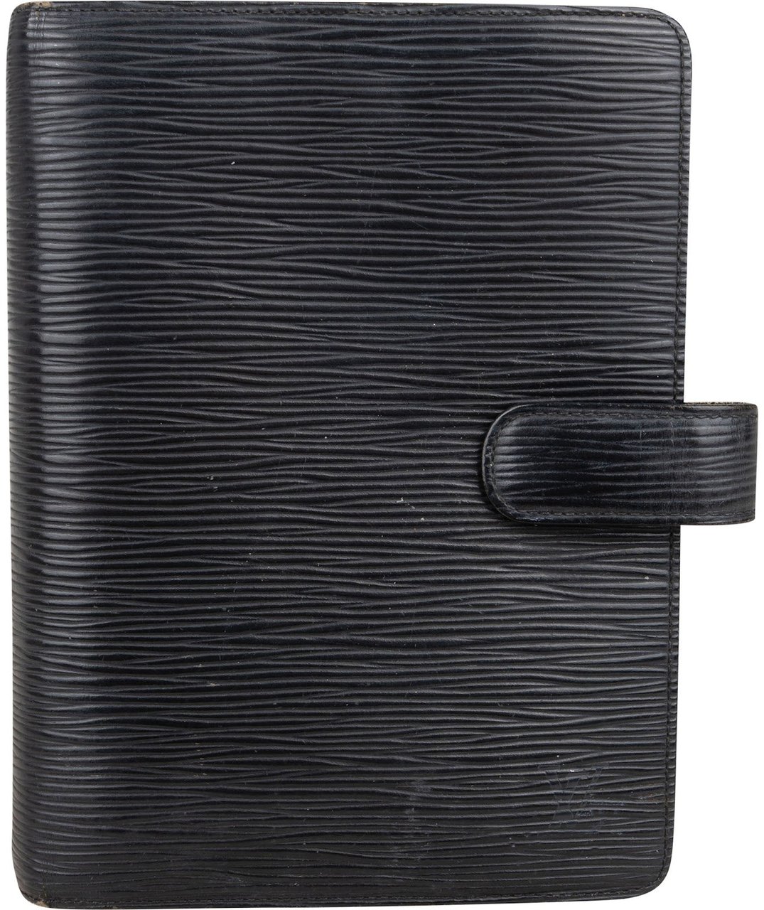 Louis Vuitton Louis Vuitton Noir Epi Leather Agenda MM Zwart