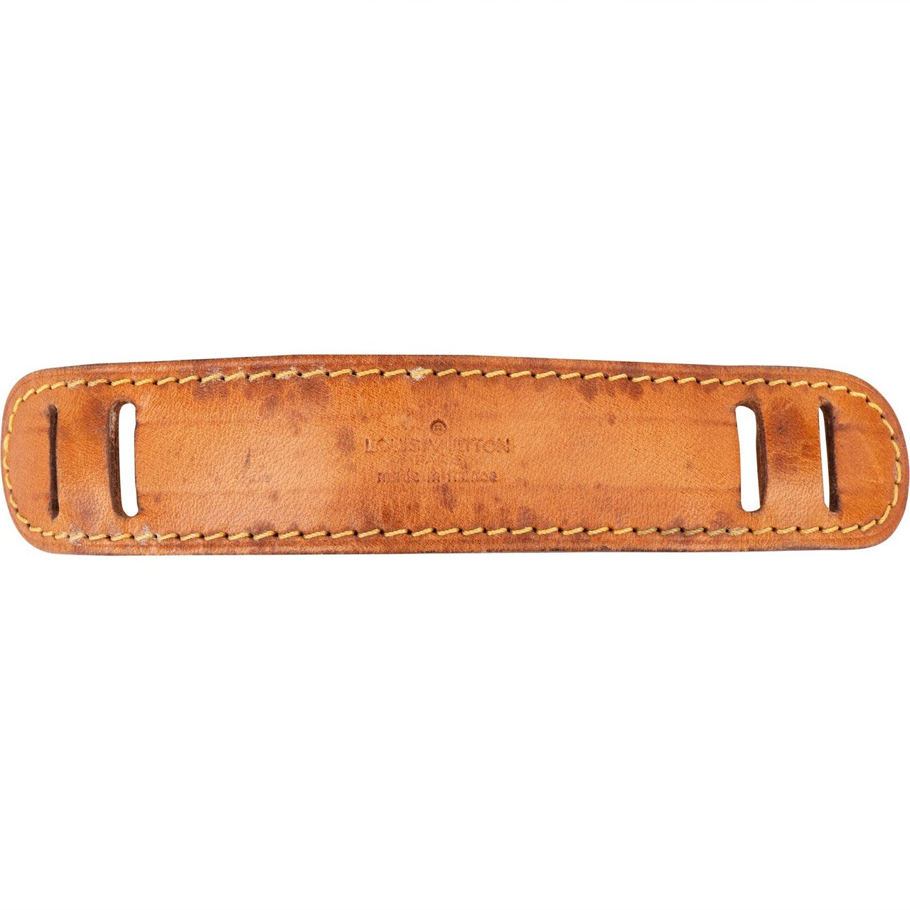 Louis Vuitton Louis Vuitton Vachetta Leather Shoulder Strap Pad Schulterstück Bruin