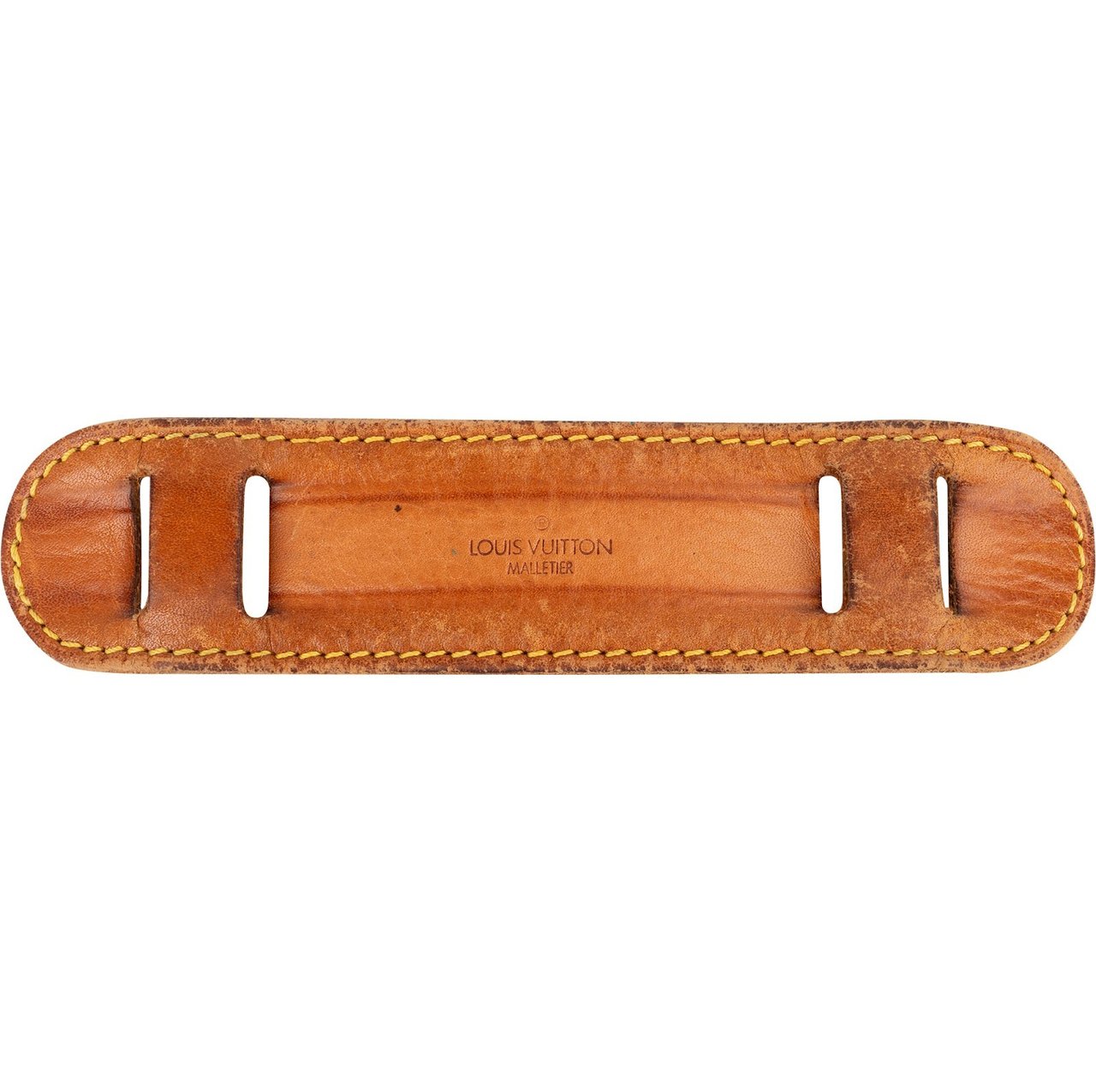 Louis Vuitton Louis Vuitton Vachetta Leather Shoulder Strap Pad Schulterstück Bruin