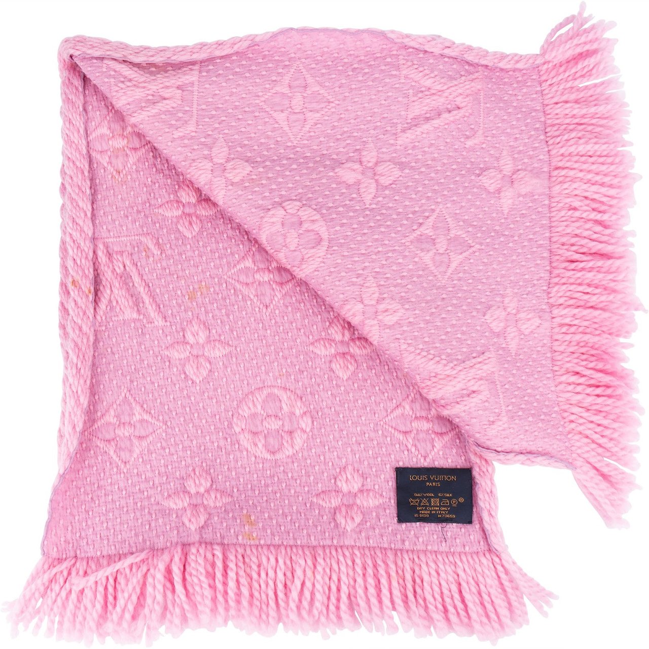 Louis Vuitton Louis Vuitton Wool Monogram Logomania Schal Scarf Rood