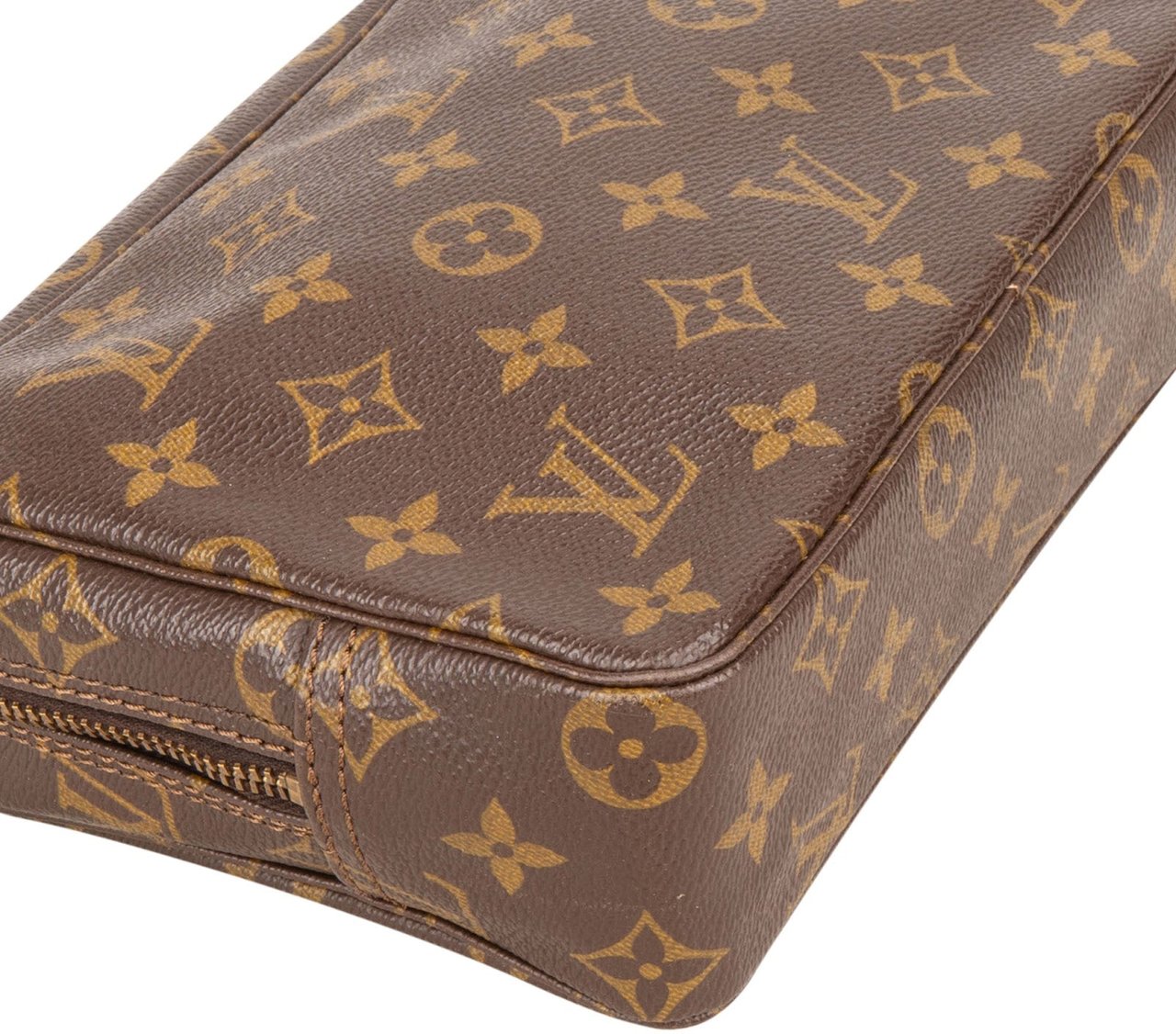 Louis Vuitton Louis Vuitton Monogram Canvas Trousse Toilette 23 Clutch Bruin