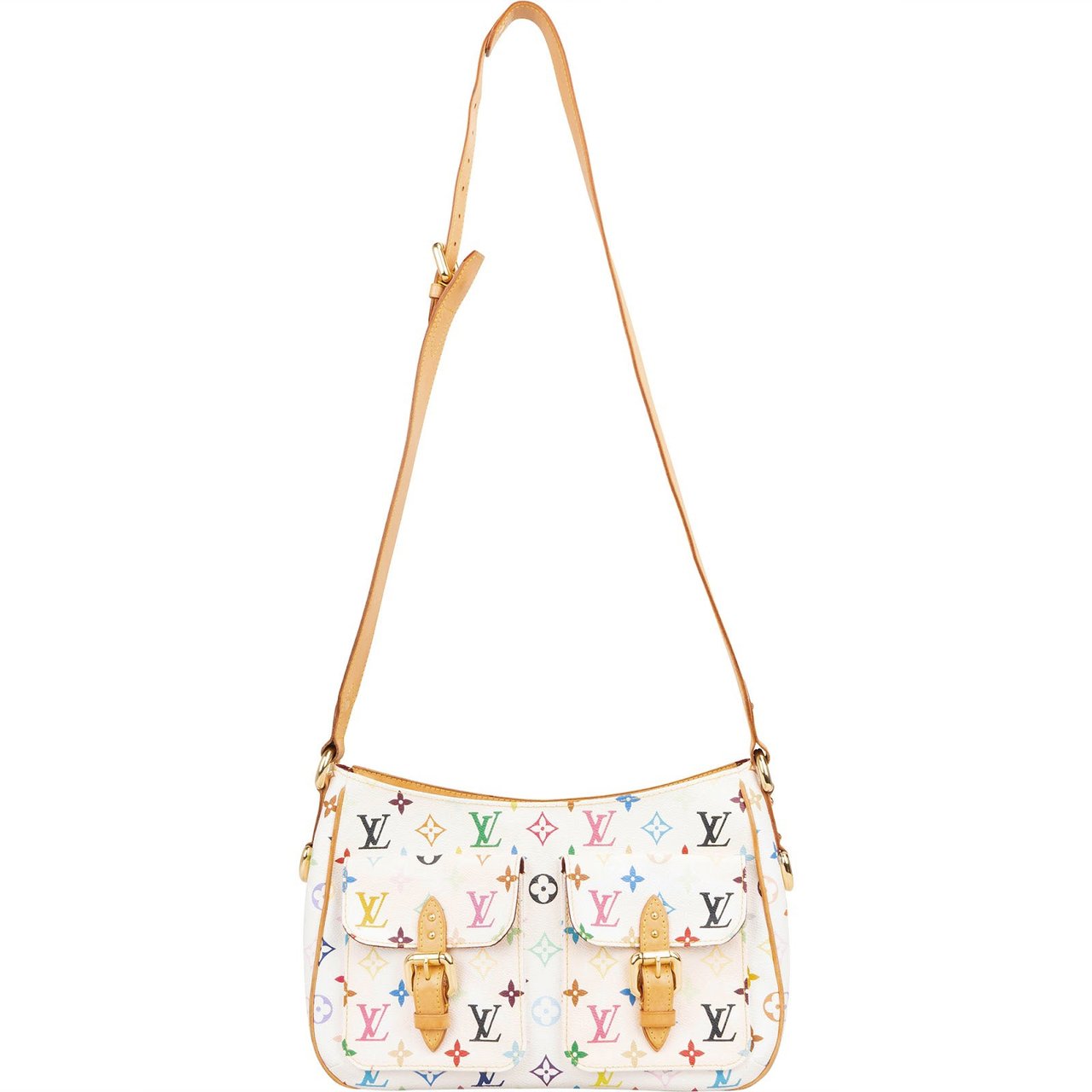 Louis Vuitton Louis Vuitton Monogram Murakami Multicolor Lodge GM Crossbody Bag Wit