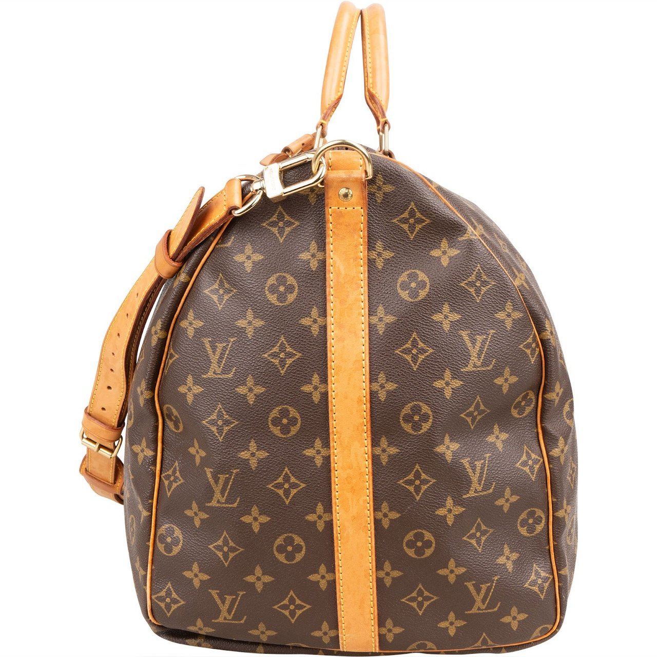 Louis Vuitton Louis Vuitton Monogram Canvas Keepall 60 Bandoulière Travel Bag Bruin