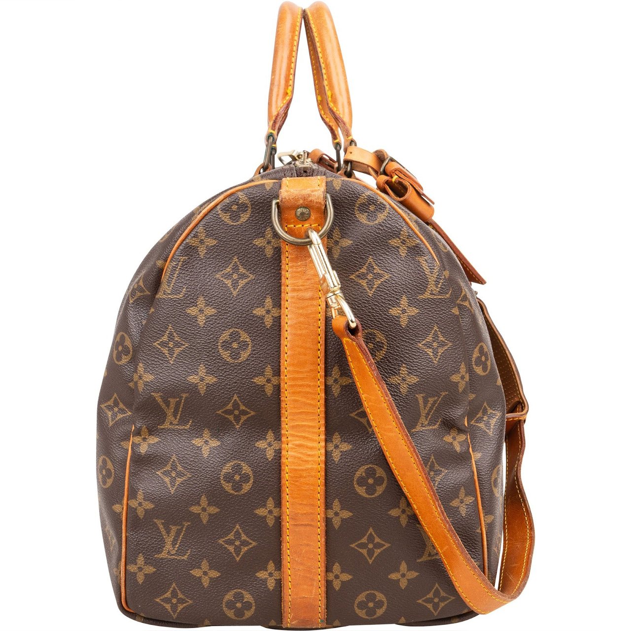 Louis Vuitton Louis Vuitton Monogram Canvas Keepall 50 Bandoulière Travel Bag Bruin