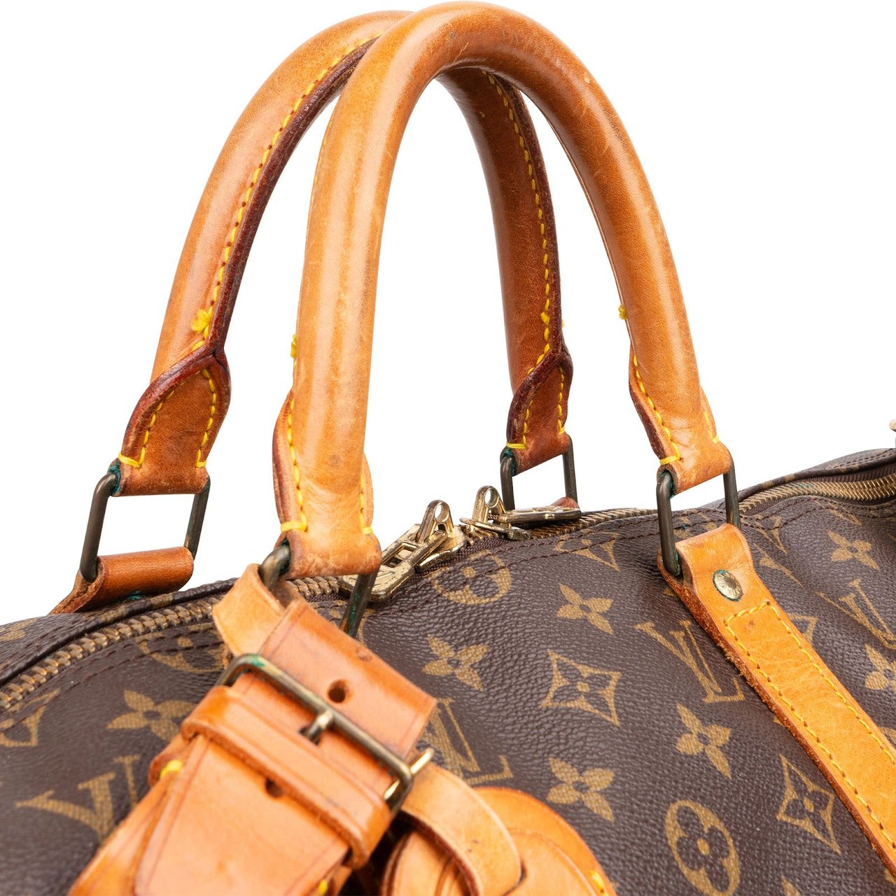 Louis Vuitton Louis Vuitton Monogram Canvas Keepall 50 Bandoulière Travel Bag Bruin