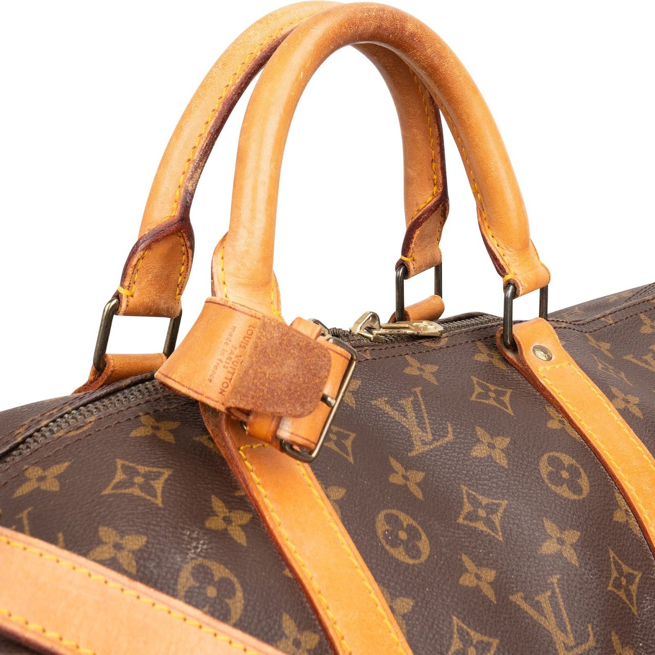 Louis Vuitton Louis Vuitton Monogram Canvas Keepall 60 Bandoulière Travel Bag Bruin