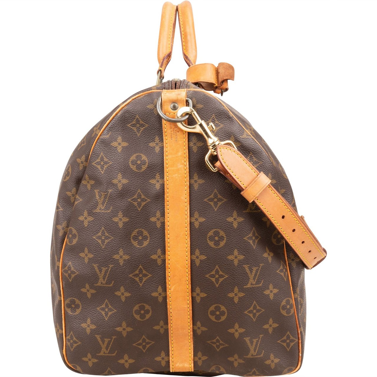 Louis Vuitton Louis Vuitton Monogram Canvas Keepall 60 Bandoulière Travel Bag Bruin