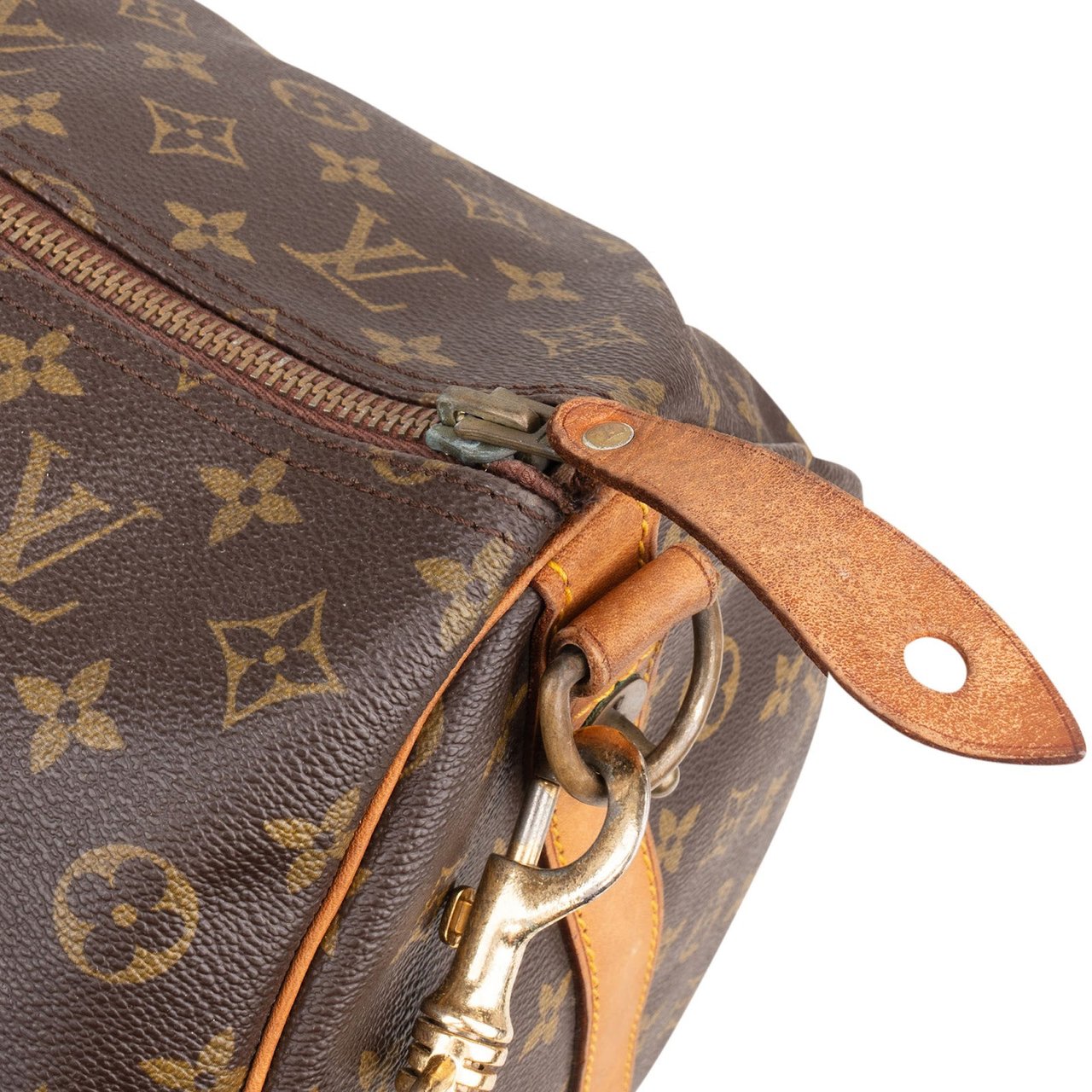Louis Vuitton Louis Vuitton Monogram Canvas Keepall 60 Bandoulière Travel Bag Bruin
