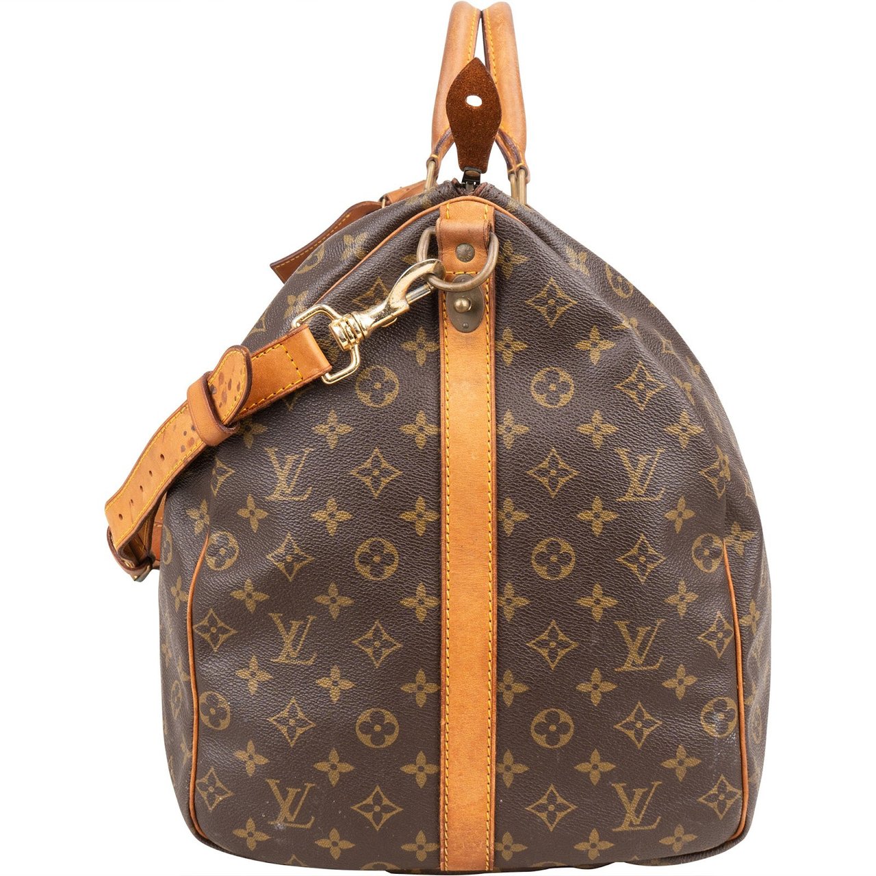 Louis Vuitton Louis Vuitton Monogram Canvas Keepall 60 Bandoulière Travel Bag Bruin