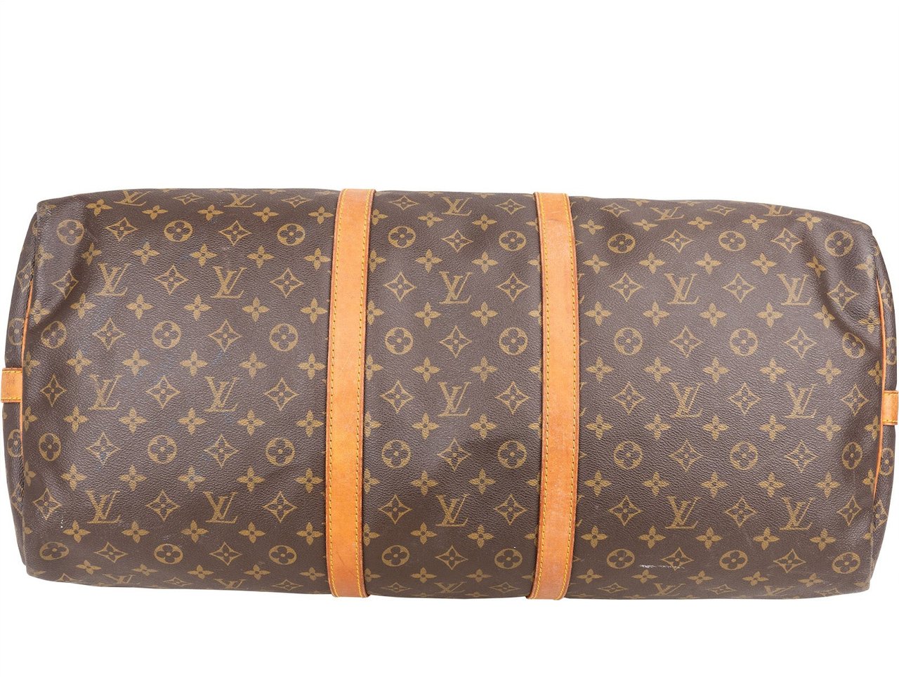 Louis Vuitton Louis Vuitton Monogram Canvas Keepall 60 Bandoulière Travel Bag Bruin