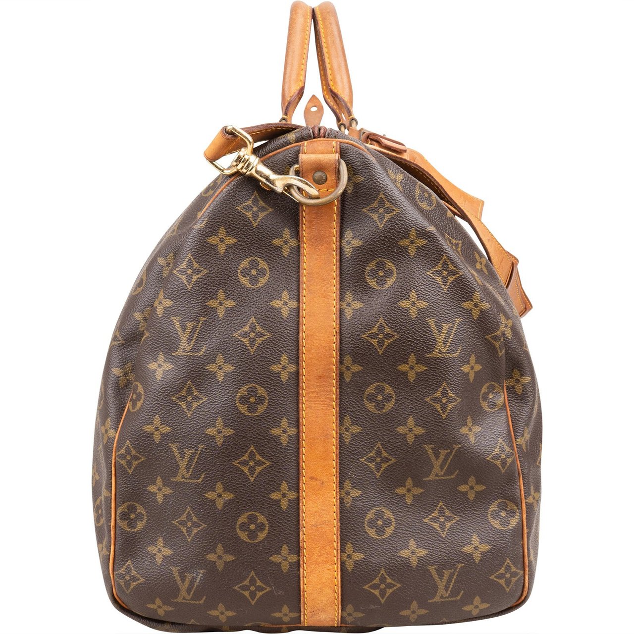 Louis Vuitton Louis Vuitton Monogram Canvas Keepall 60 Bandoulière Travel Bag Bruin