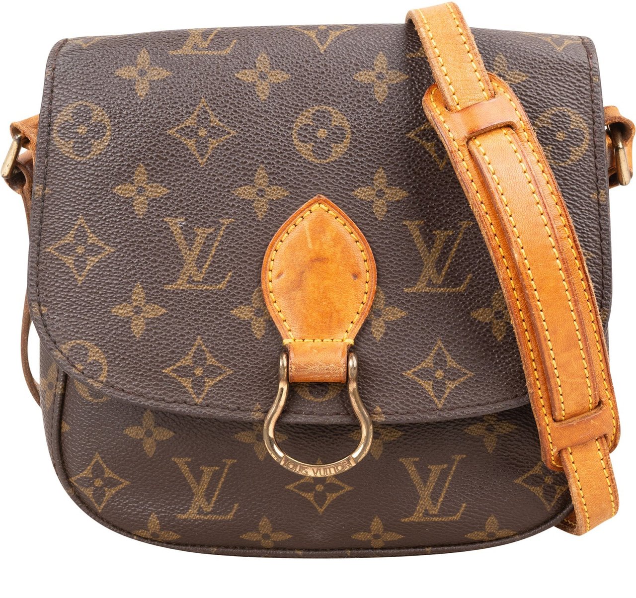 Louis Vuitton Louis Vuitton Monogram Canvas Saint Cloud MM Crossbody Bag Bruin
