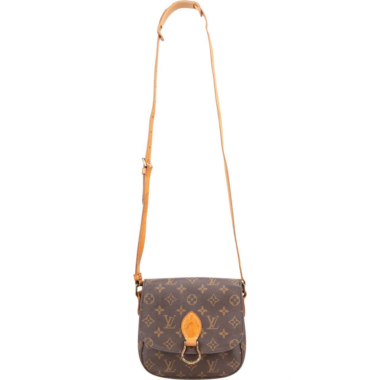 Louis Vuitton Louis Vuitton Monogram Canvas Saint Cloud MM Crossbody Bag Bruin