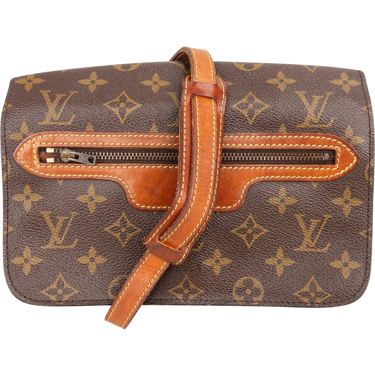 Louis Vuitton Louis Vuitton Monogram Canvas Saint Germain PM Crossbody Bag Bruin