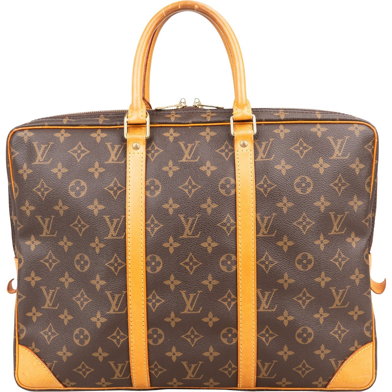 Louis Vuitton Louis Vuitton Monogram Canvas Porte-Documents Business Handbag Bruin