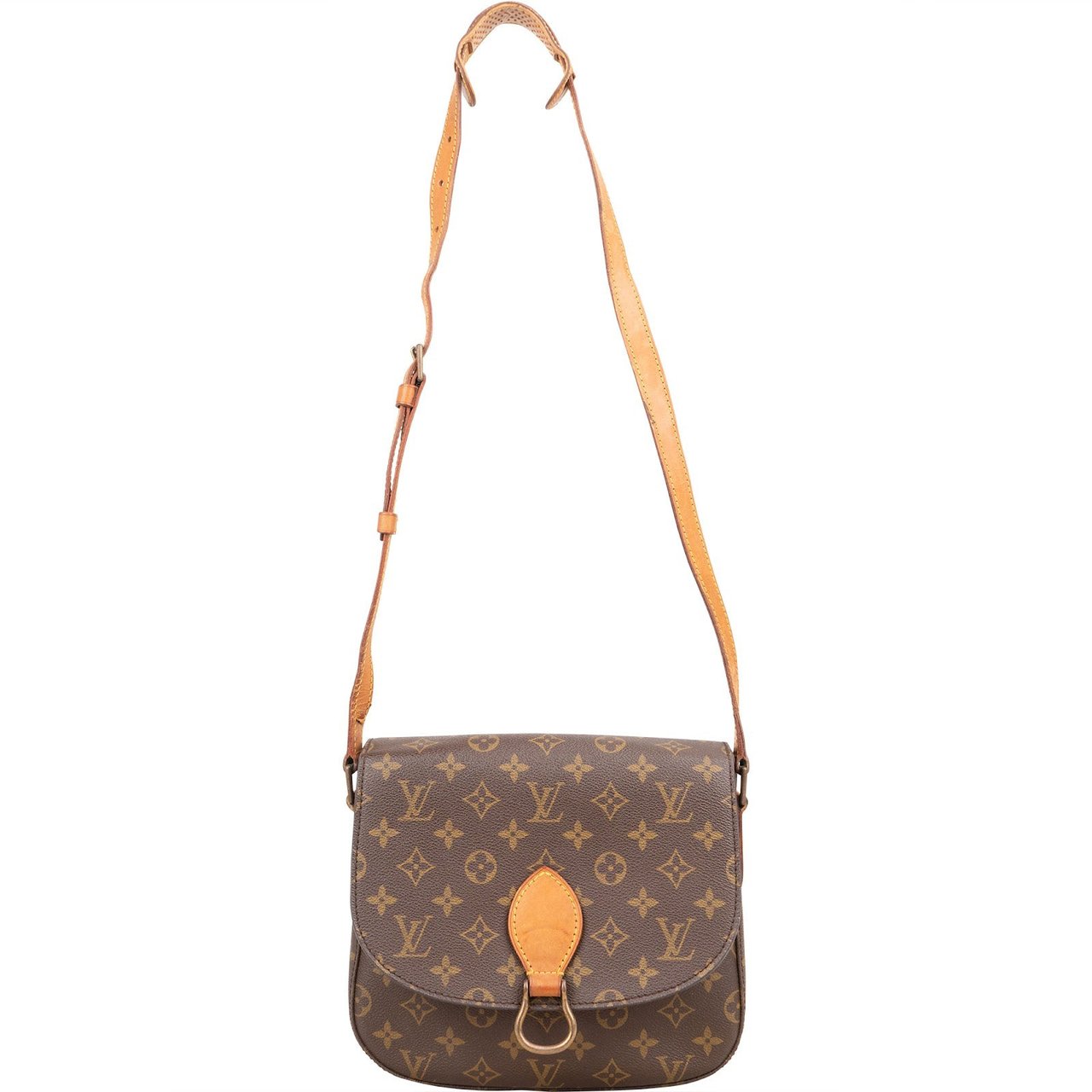 Louis Vuitton Louis Vuitton Monogram Canvas Saint Cloud GM Shoulder Bag Bruin