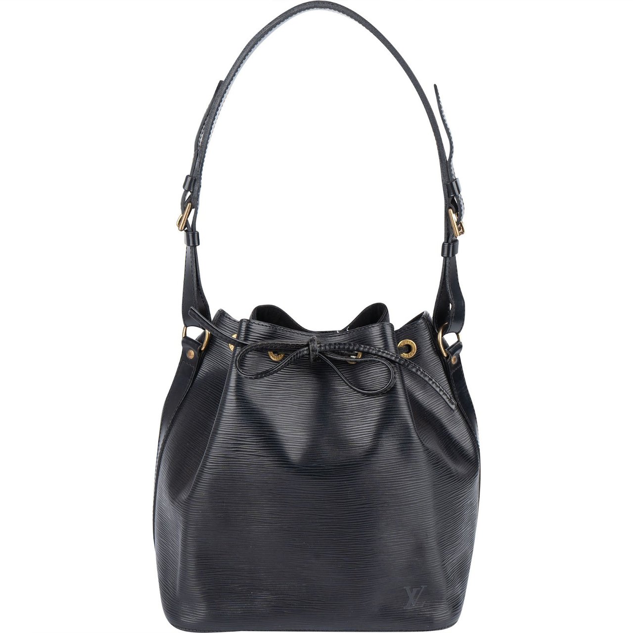 Louis Vuitton Louis Vuitton Noir Epi Leather Sac Noé Petit Shoulder Bag Zwart