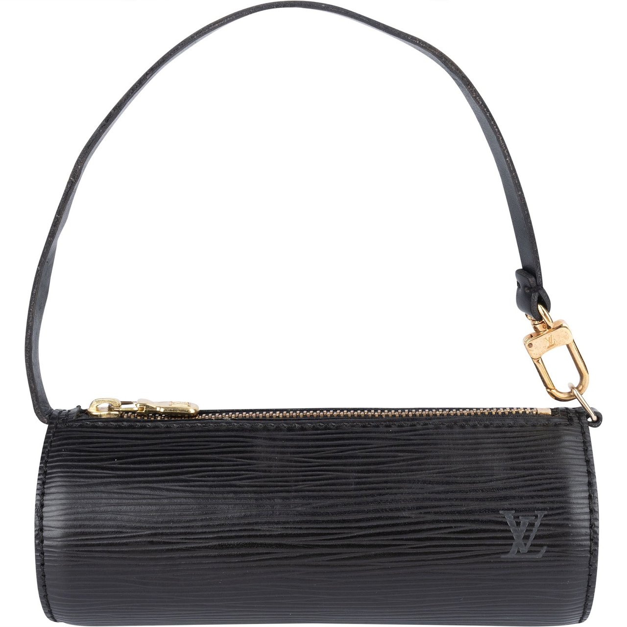 Louis Vuitton Louis Vuitton Noir Epi Leather Mini Soufflot Handbag Zwart