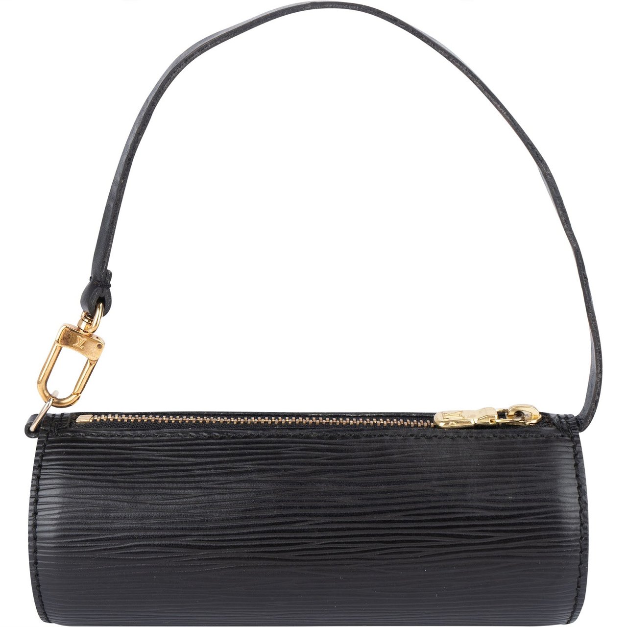 Louis Vuitton Louis Vuitton Noir Epi Leather Mini Soufflot Handbag Zwart