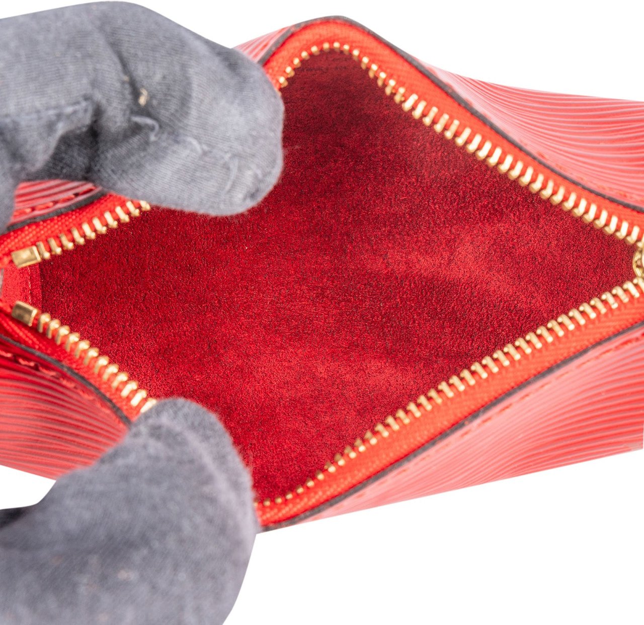 Louis Vuitton Louis Vuitton Red Epi Leather Mini Soufflot Handbag Rood