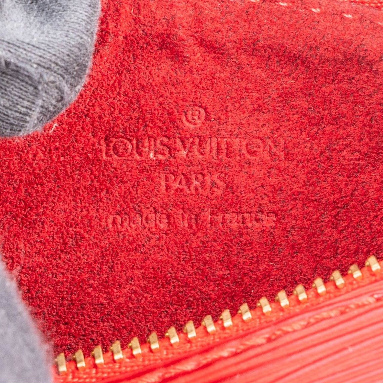 Louis Vuitton Louis Vuitton Red Epi Leather Mini Soufflot Handbag Rood