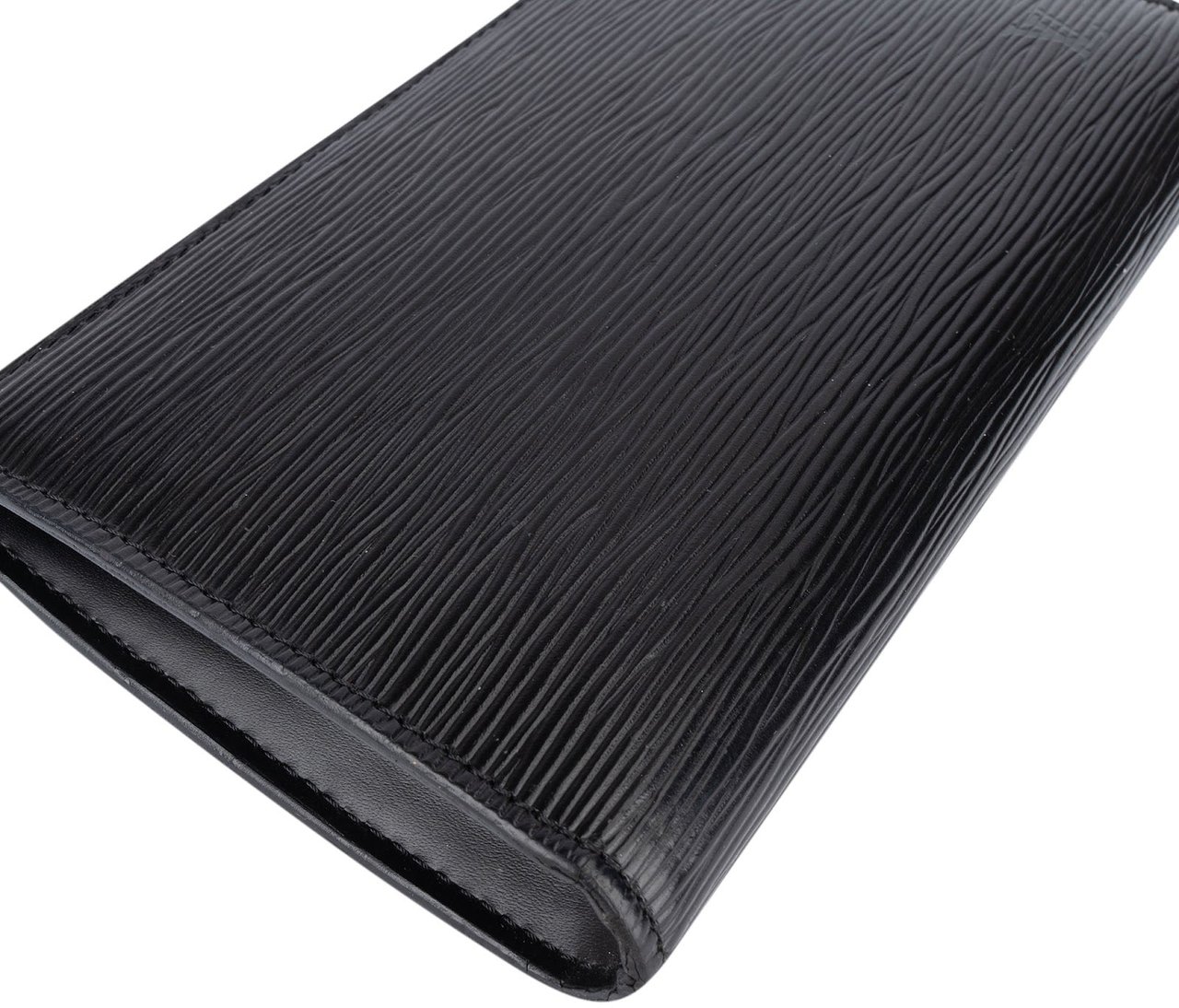 Louis Vuitton Louis Vuitton Noir Epi Leather Pochette Accessoire Handbag Zwart