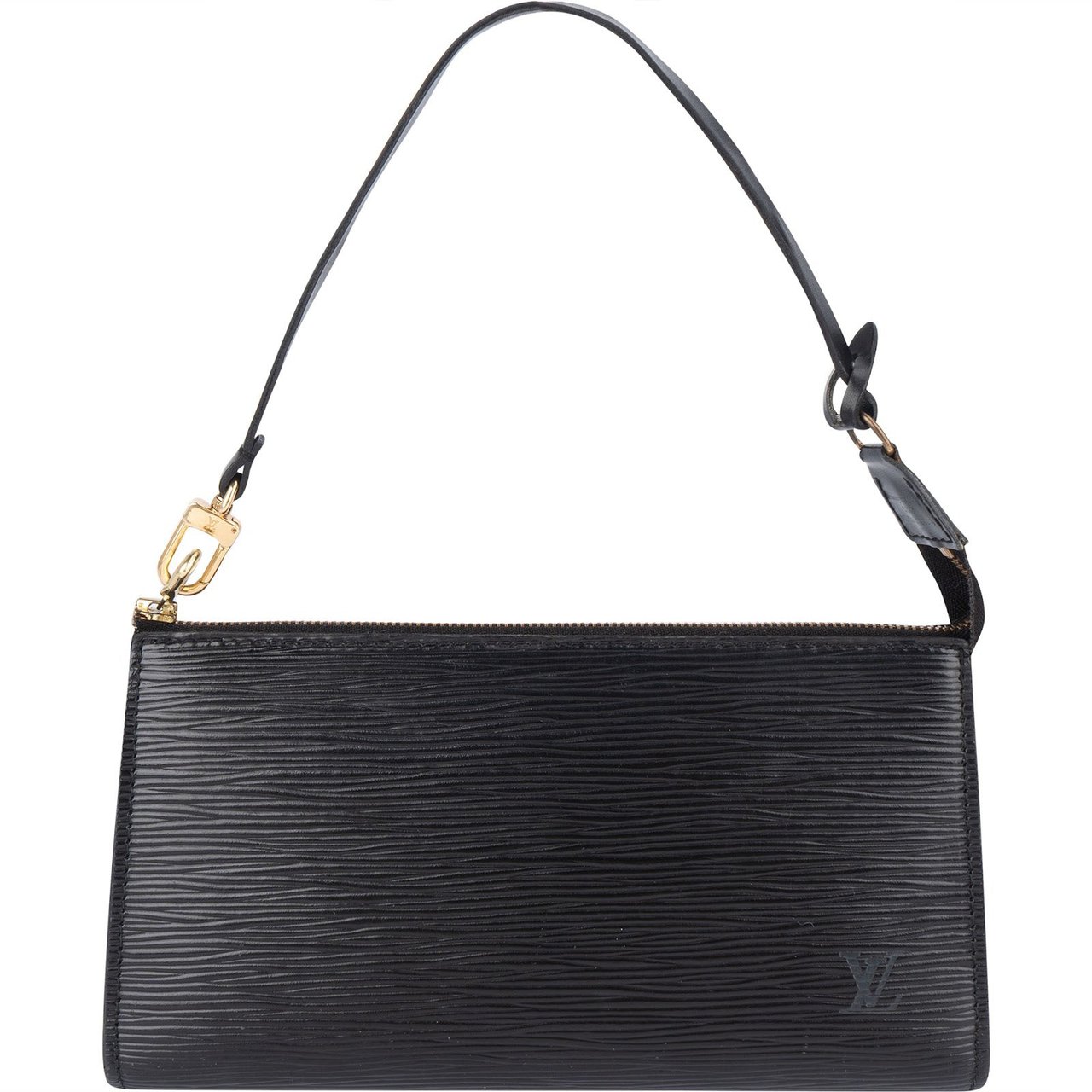 Louis Vuitton Louis Vuitton Noir Epi Leather Pochette Accessoire Handbag Zwart