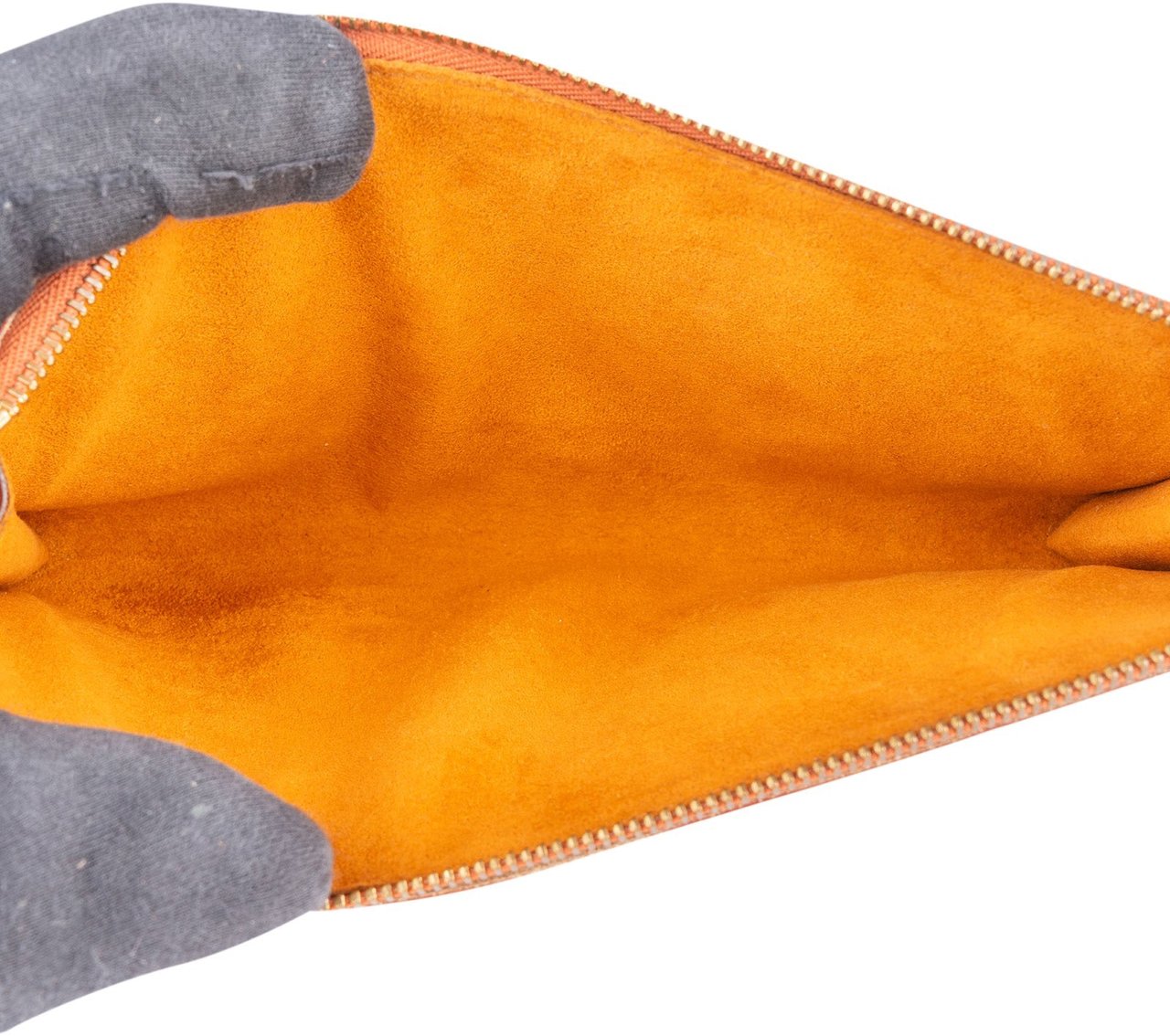 Louis Vuitton Louis Vuitton Cognac Epi Leather Pochette Accessoires Handbag Oranje