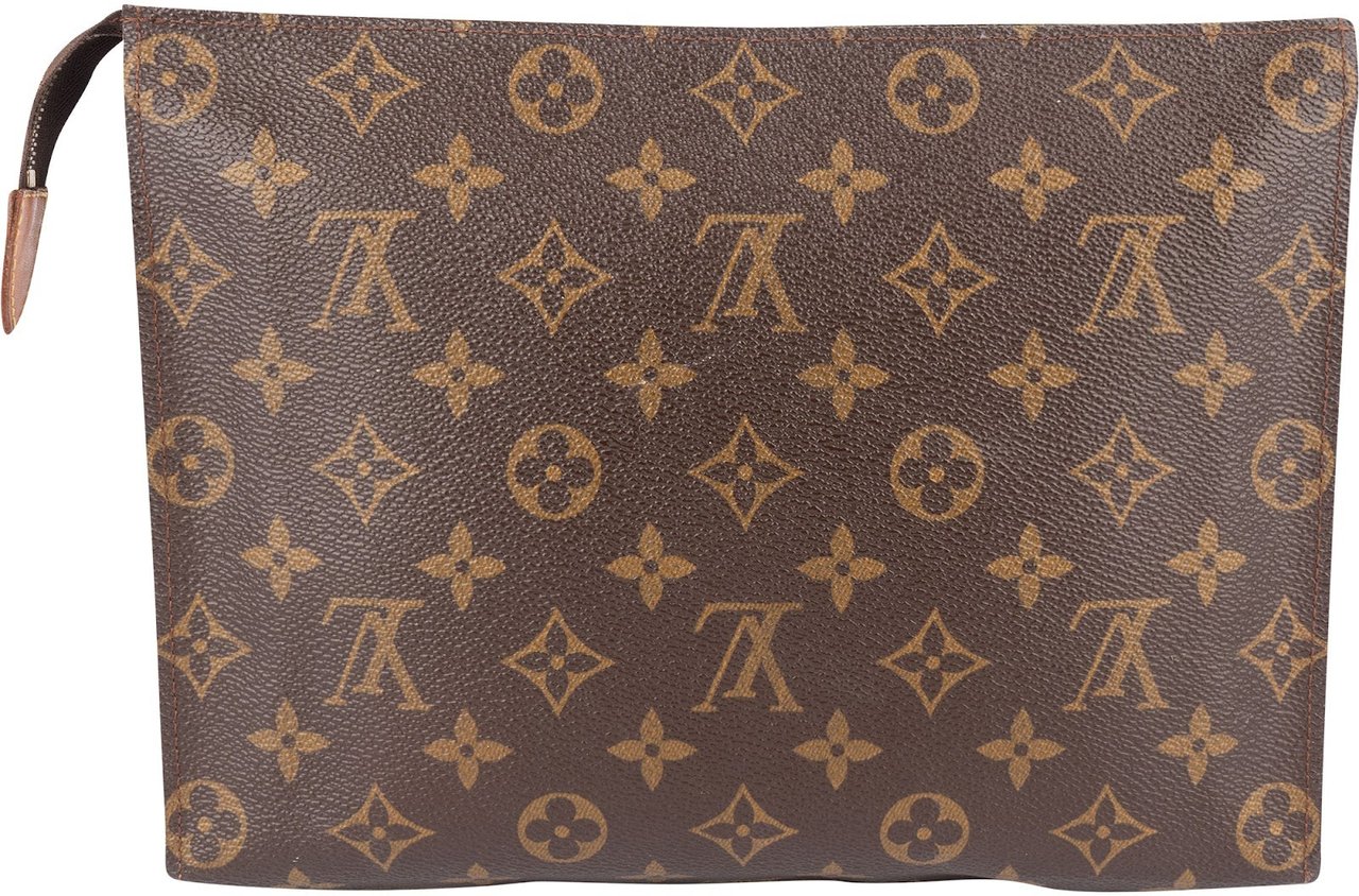 Louis Vuitton Louis Vuitton Monogram Canvas Poche Toilette 25 Clutch Bruin